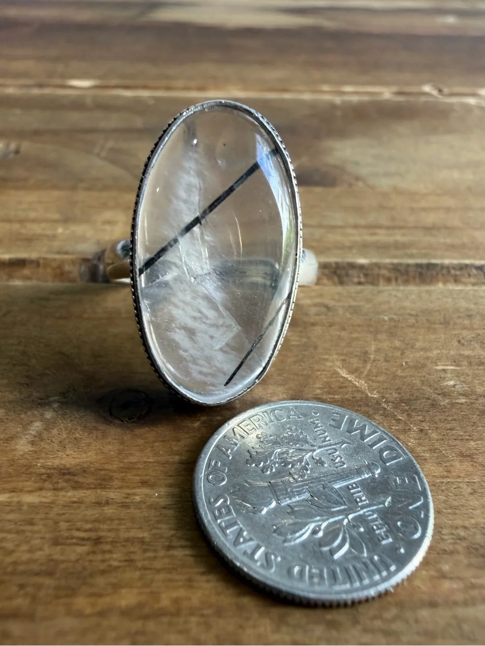 Vintage rutilated quartz